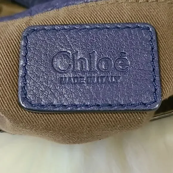 Chloe Navy Blue Crossbody Bag - Picture 6 of 14